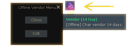 Vendor Edit Option